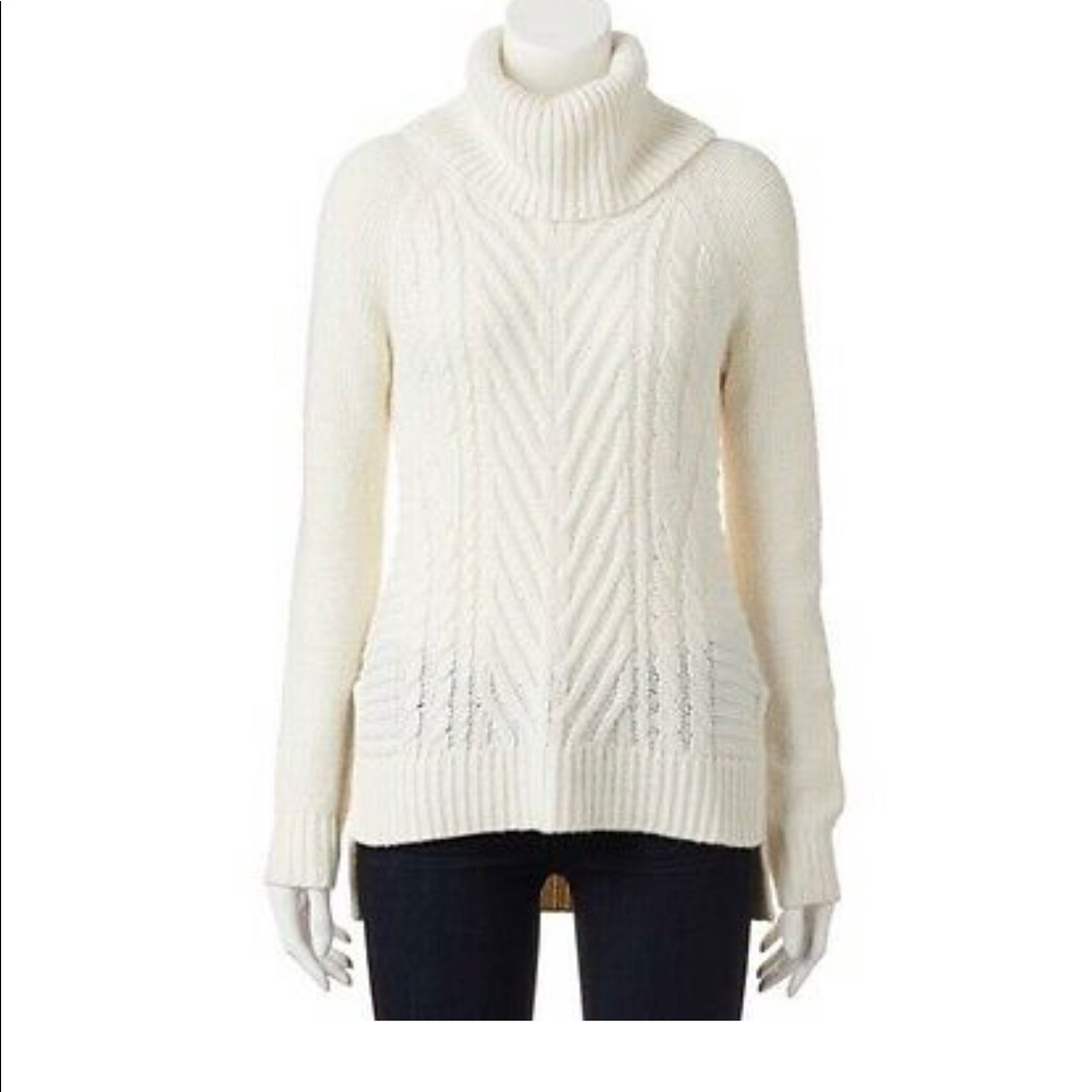 Elle-Turtleneck ribbed sweater